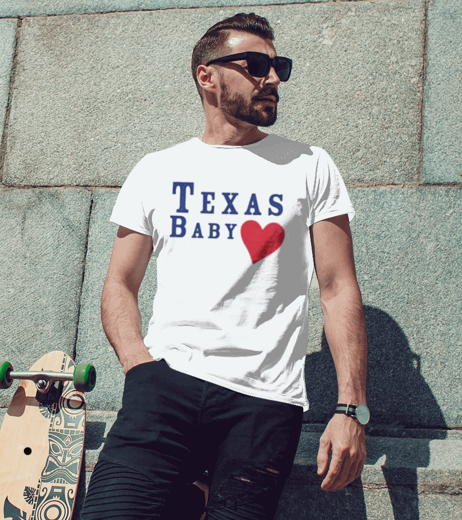 Susannah Joffe Store Texas Baby Heart Tank T-Shirt