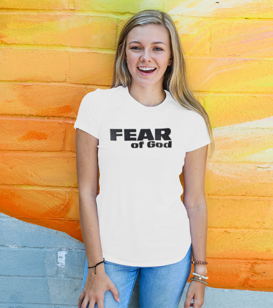 Fear Of God Heavy Block Lettering Minimalist T-Shirt