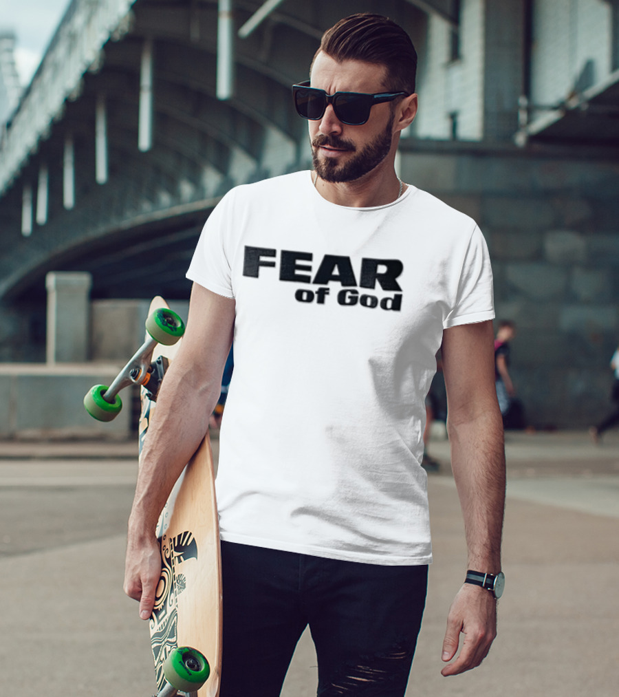 Fear Of God Heavy Block Lettering Minimalist T-Shirt