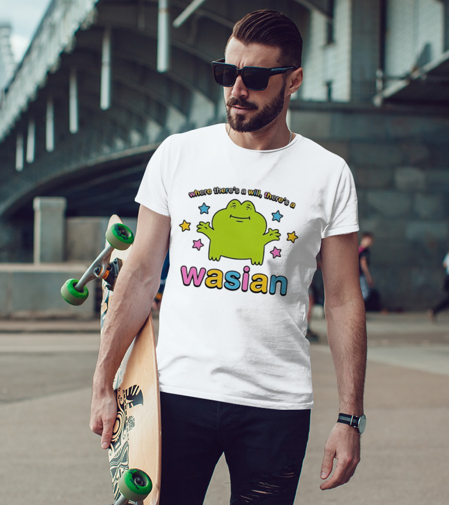 Frog Where There's A Will There's A Wasian Stars T-Shirt