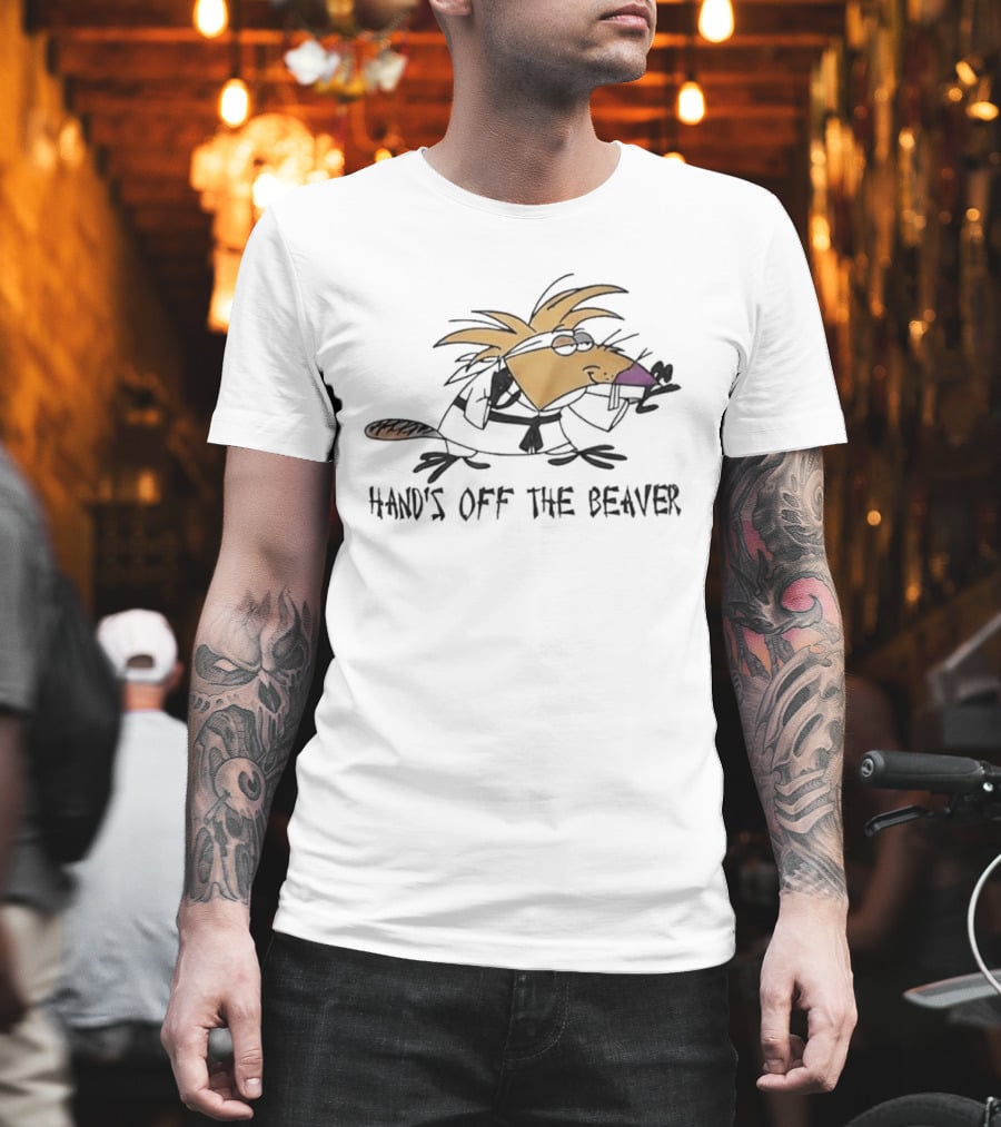 Hand's Off The Beaver The Angry Beavers Cartoon T-Shirt