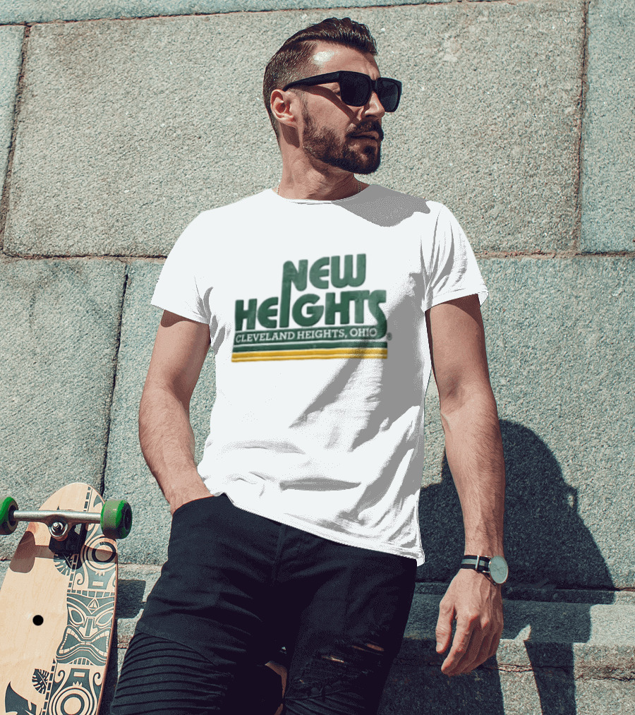 Jason Kelce New Heights Cleveland Heights Ohio T-Shirt