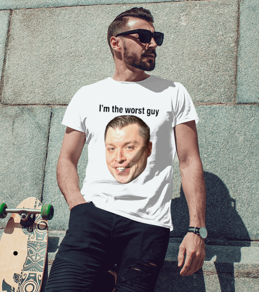 Jimmy Failla I'm The Worst Guy Big Head Face Meme T-Shirt
