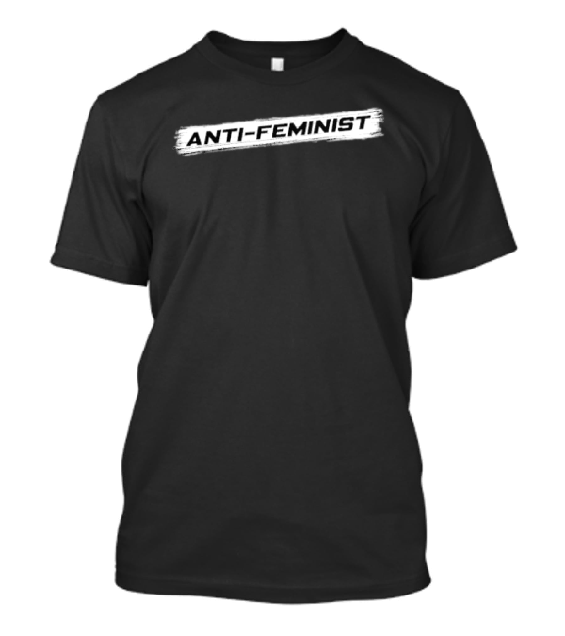 Anti Feminist Distressed Banner T-Shirt
