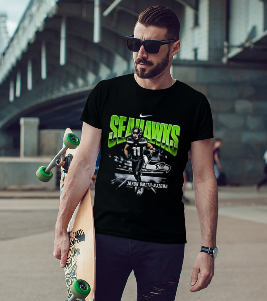 Seattle Seahawks Jaxon Smith Njigba 11 Nike Running Stadium T-Shirt