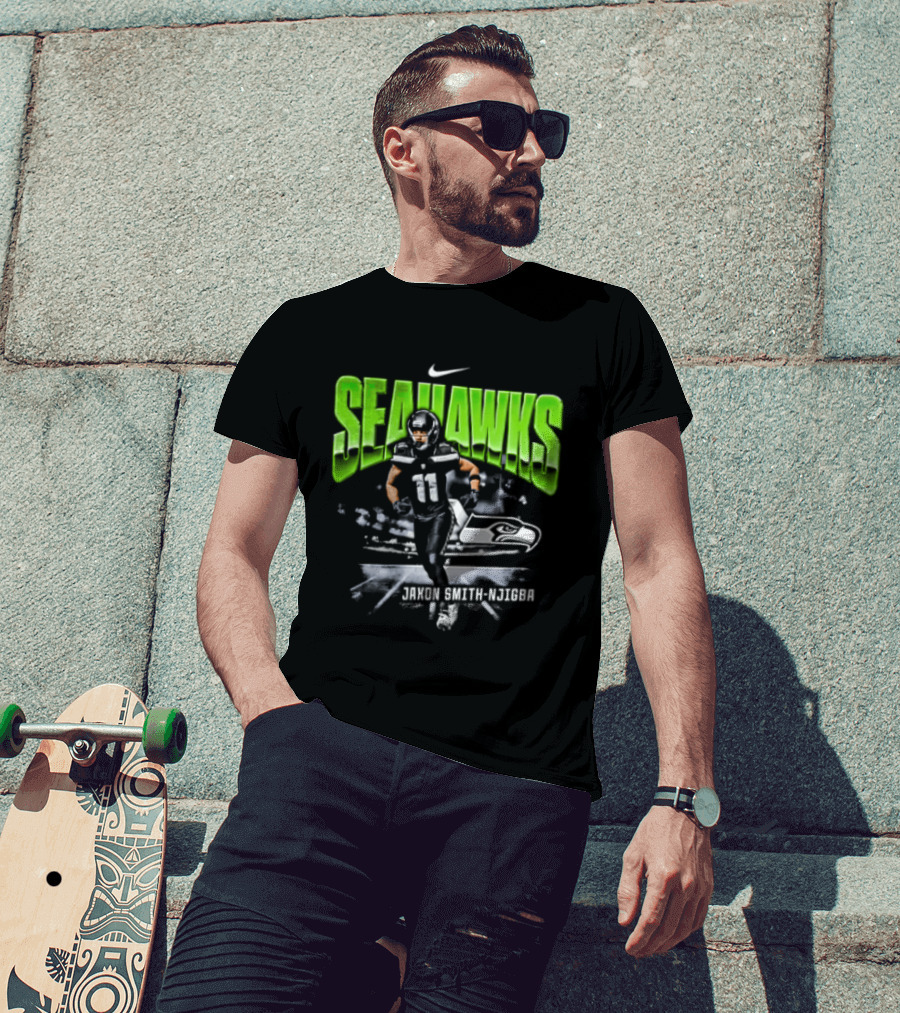 Seattle Seahawks Jaxon Smith Njigba 11 Nike Running Stadium T-Shirt