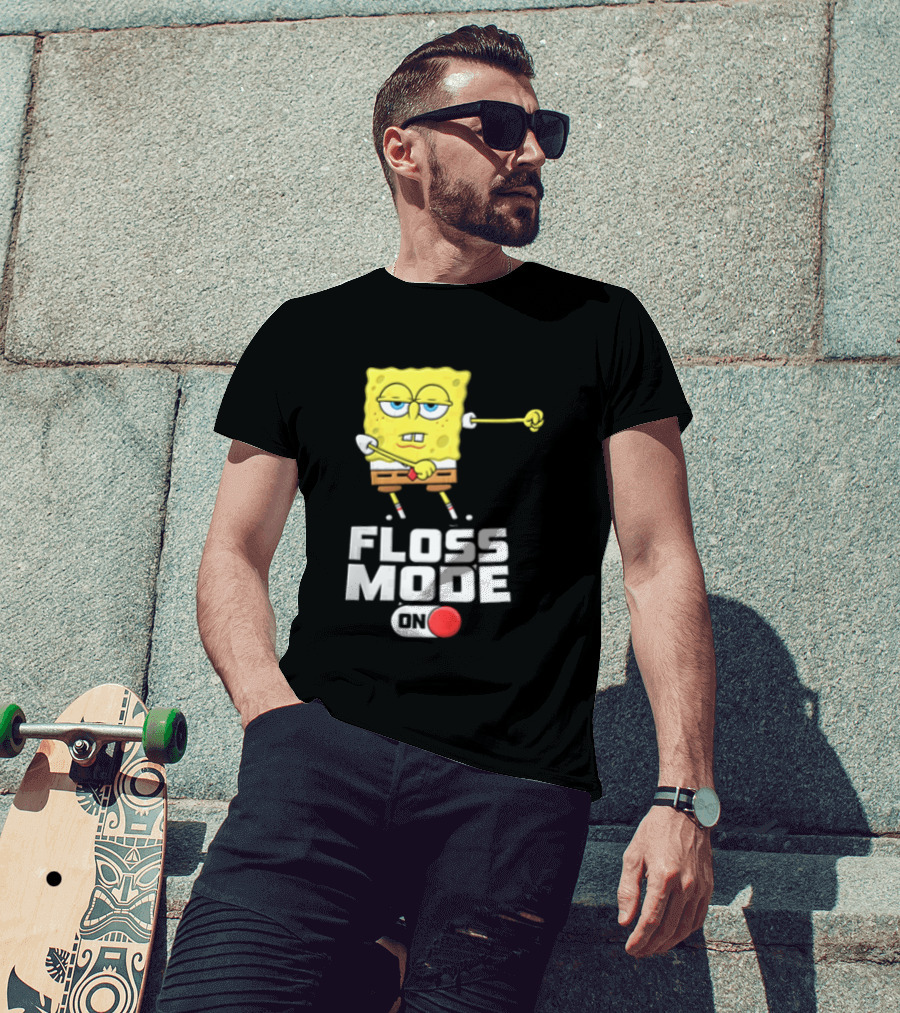 Squarepants Floss Mode On With Dabbing T-Shirt