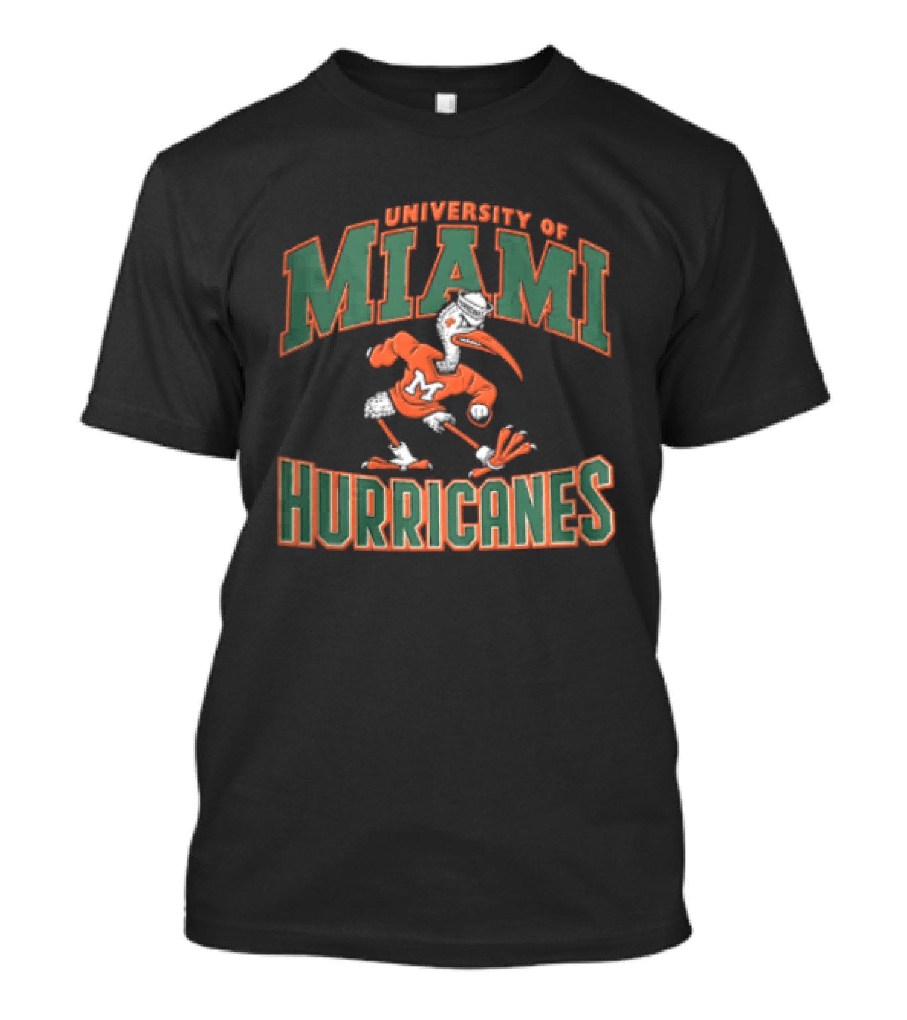 University Of Miami Hurricanes Mascot Ibis Running T-Shirt