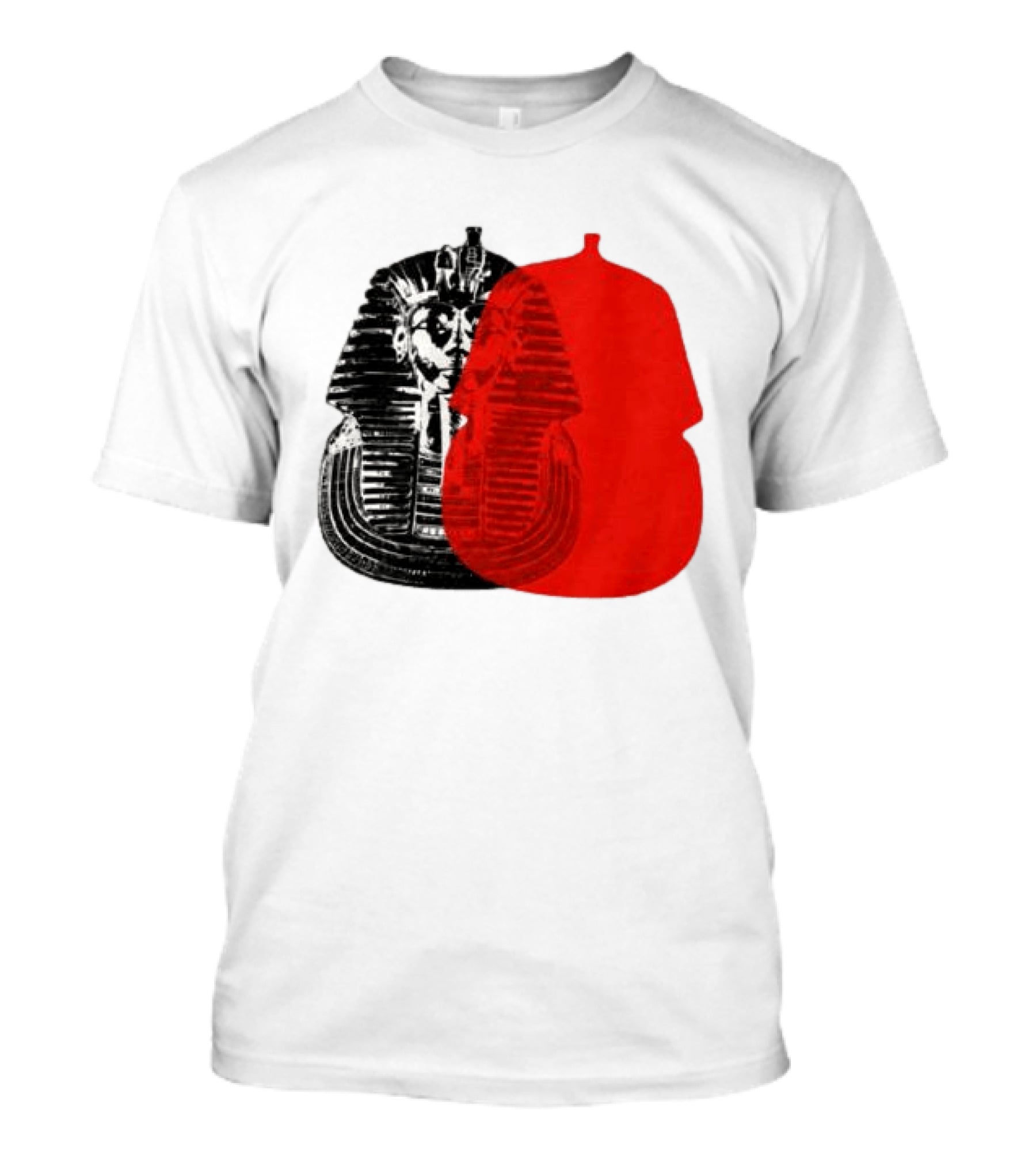 Pyramids Half Marathon Store The Tut Edit Egyptian Pharaoh Mask T-Shirt