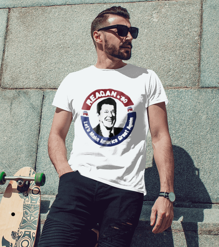 Reagan In '80 Let's Make America Great Again T-Shirt