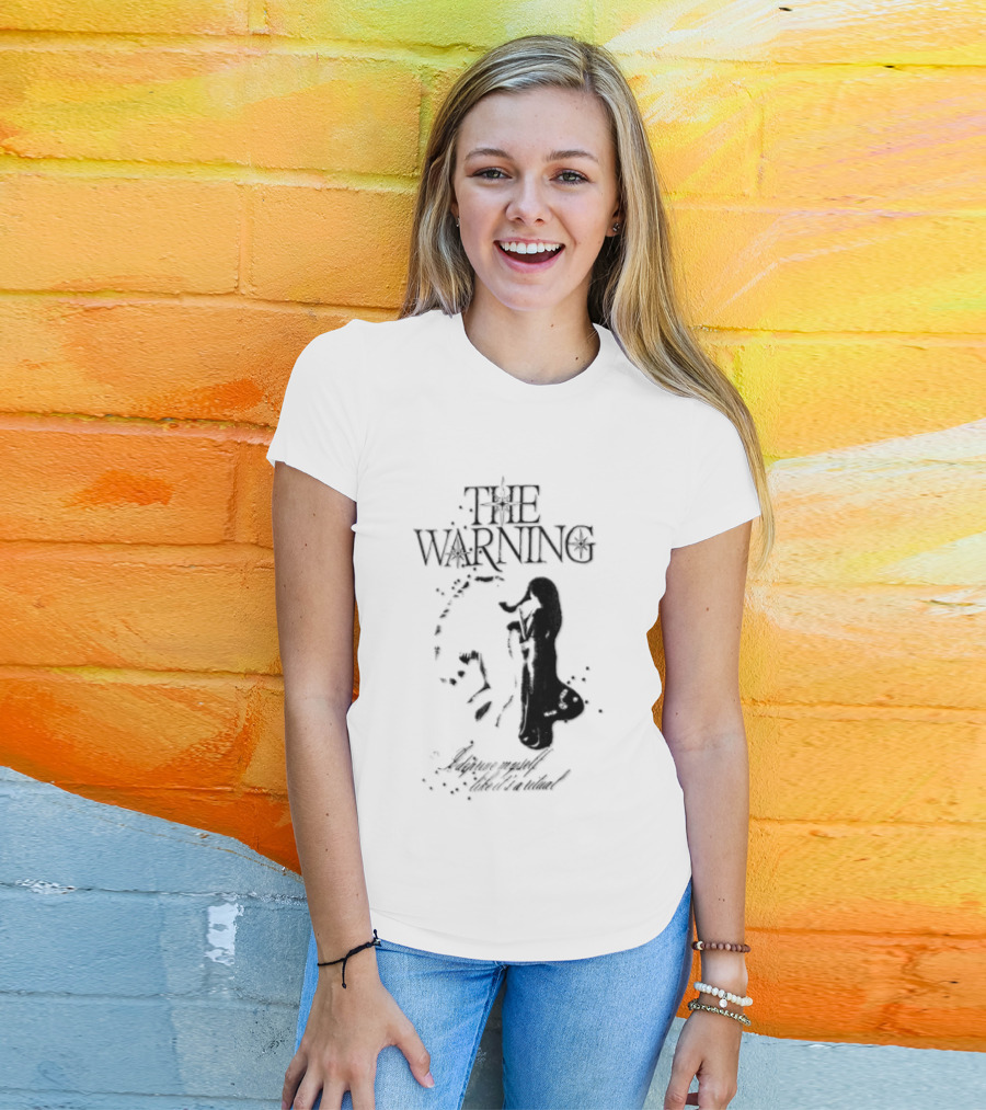 The Warning I Deprive Myself Like Its A Ritual Woman Playing Horn Stars T-Shirt