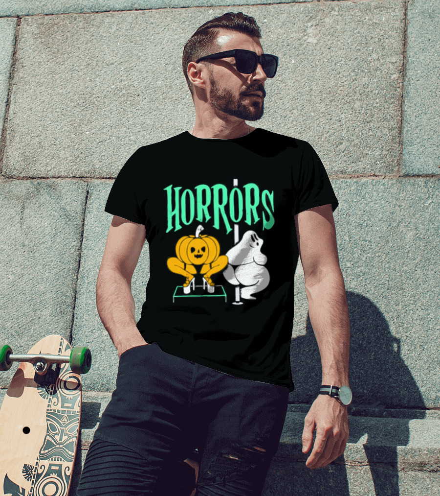Horrors Halloween Meme Creepy Pumpkin Toilet Humor T-Shirt