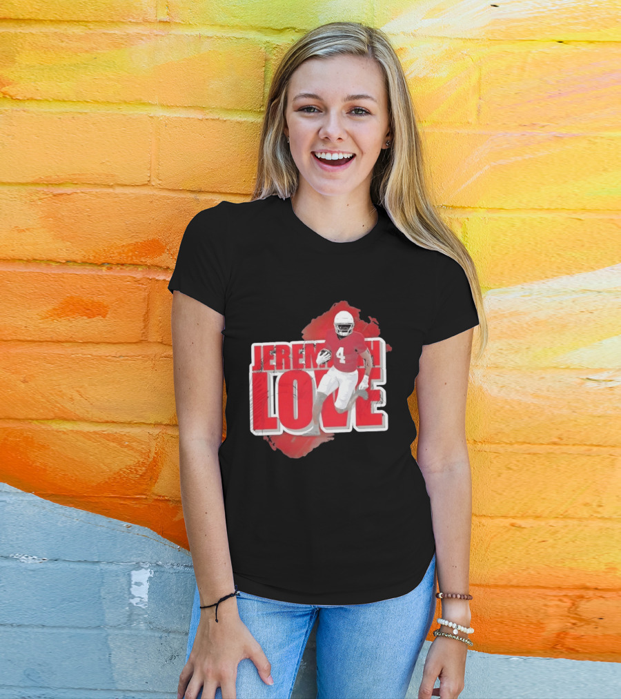 Jeremiyah Love Arizona Cardinals Football Number 4 Player T-Shirt