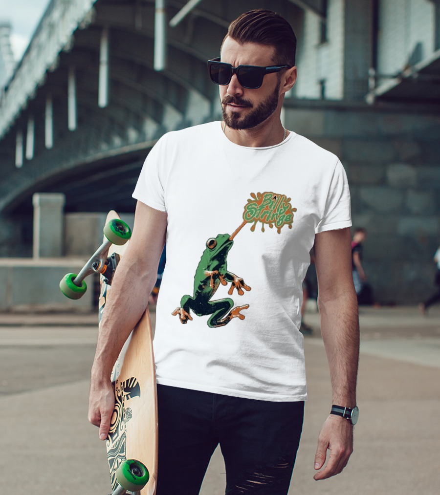 Billy Strings Frog With Orange Tongue And Fruit T-Shirt