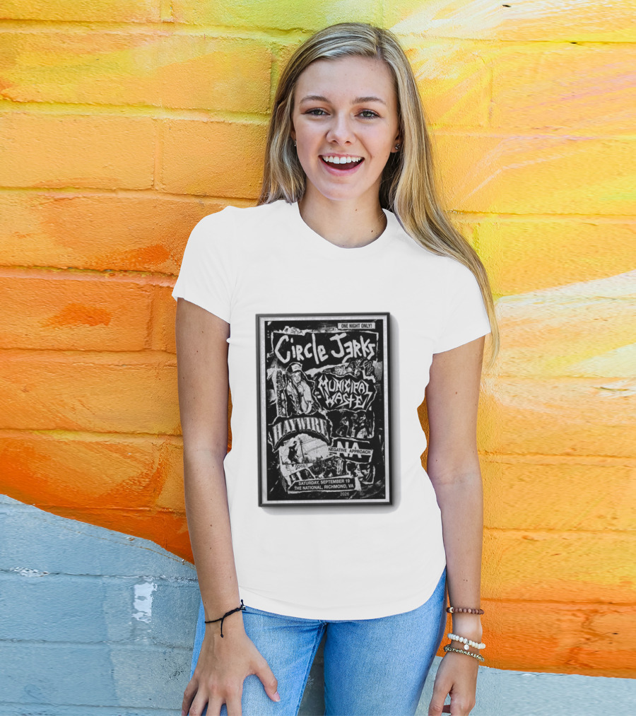 Circle Jerks Municipal Waste Haywire Negative Approach One Night Only Sep 19 2026 The National Richmond VA T-Shirt