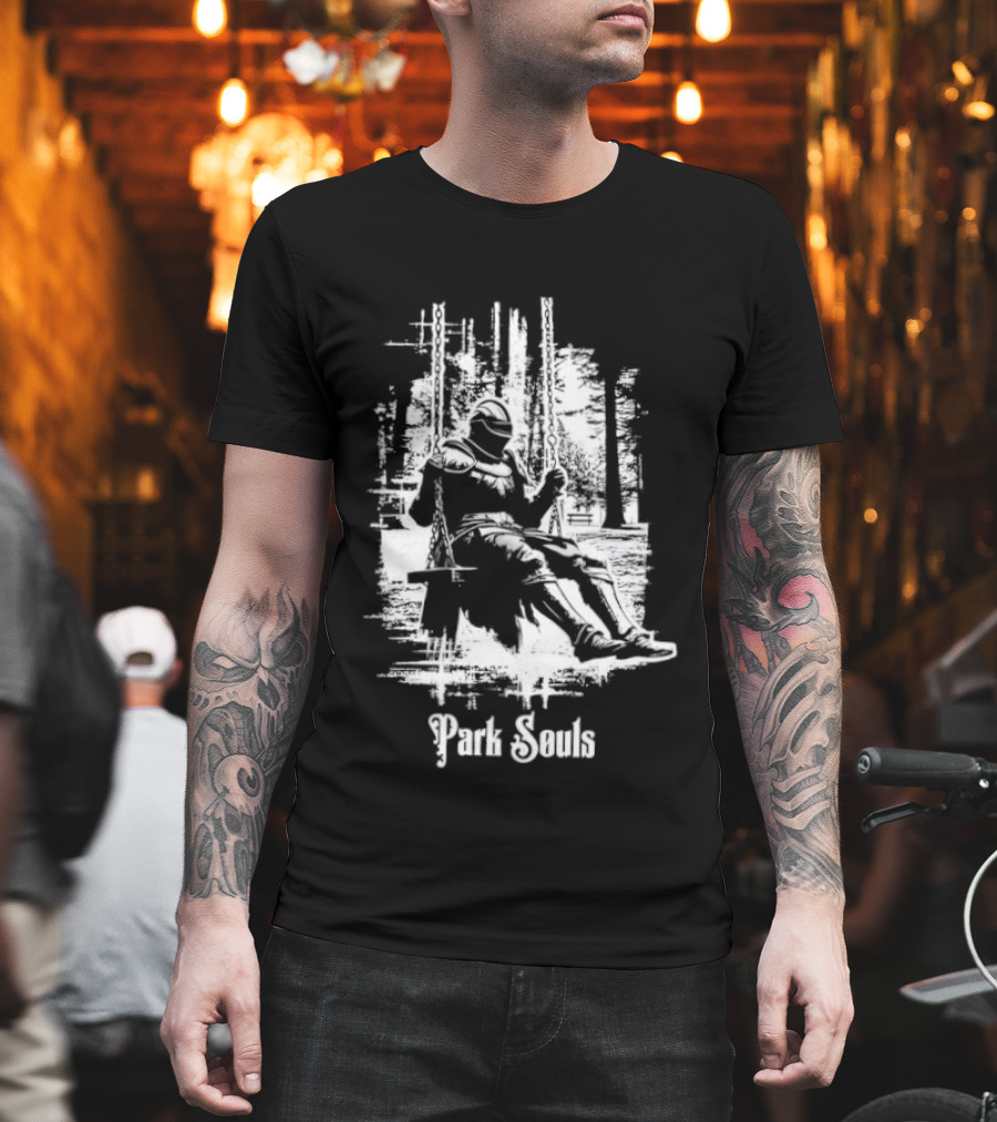 Armored Knight Park Souls Iconic Medieval Warrior T-Shirt