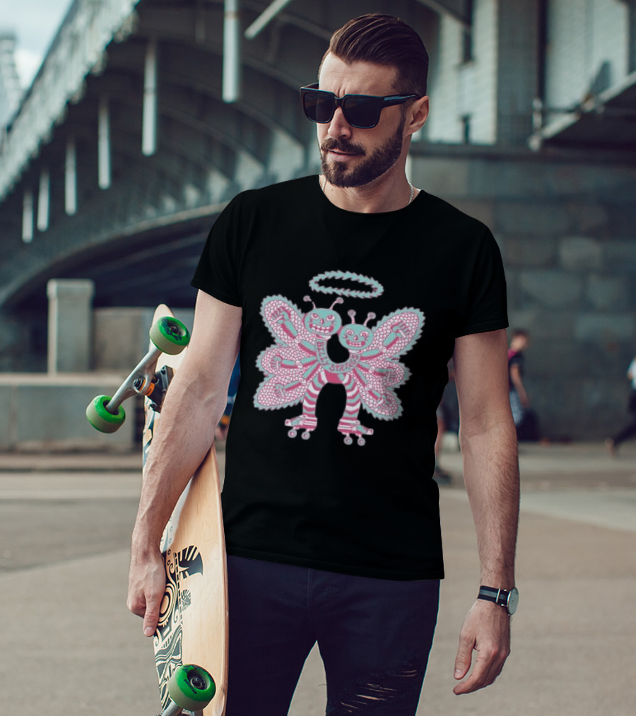 Billy Strings Twin Butterflies Roller Skates Halo T-Shirt