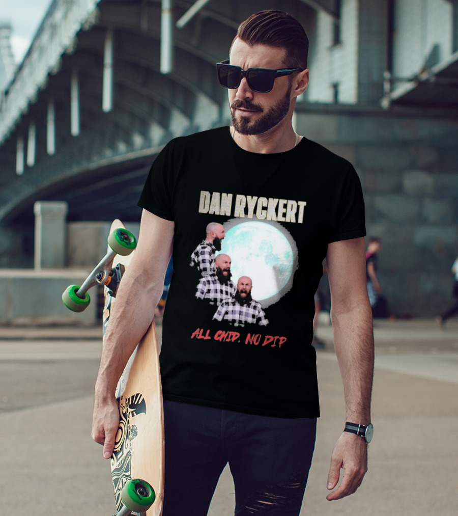 Dan Ryckert All Chip No Dip Plaid Moon Expression Series T-Shirt