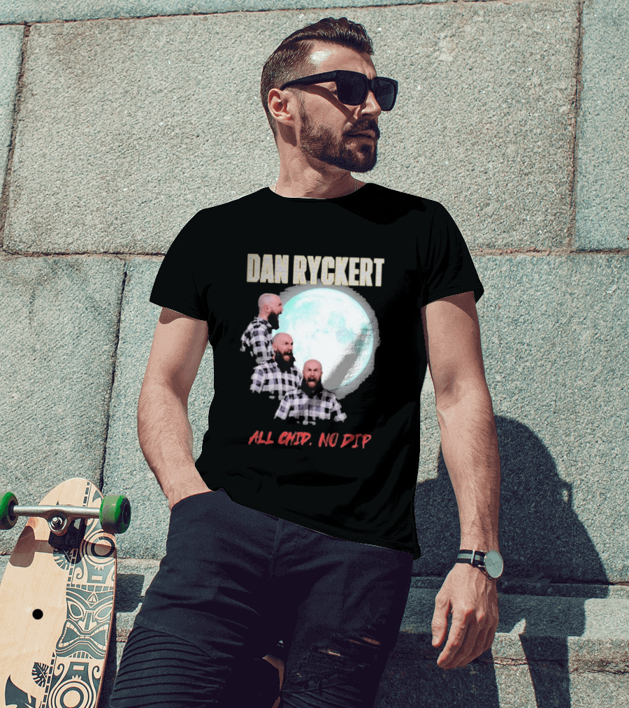Dan Ryckert All Chip No Dip Plaid Moon Expression Series T-Shirt
