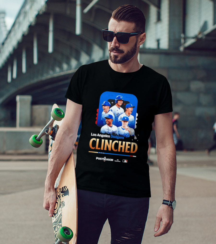 Los Angeles Dodgers Clinched 2026 MLB Postseason Celebration T-Shirt