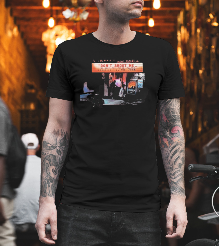 Elton John Don't Shoot Me I'm Only The Piano Player Starring Album Cover T-Shirt
