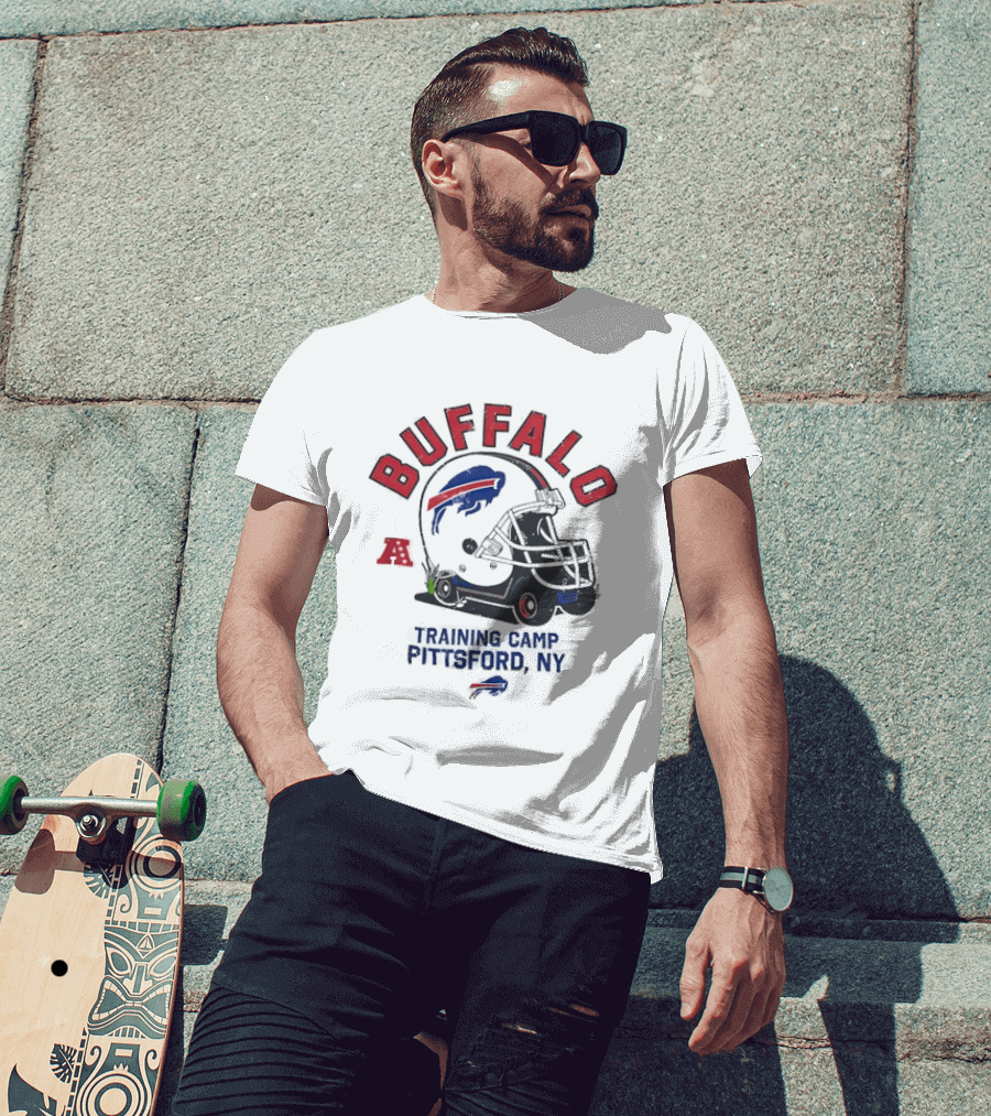 Buffalo Bills Training Camp 2026 Pittsford NY NFL Football Helmet T-Shirt