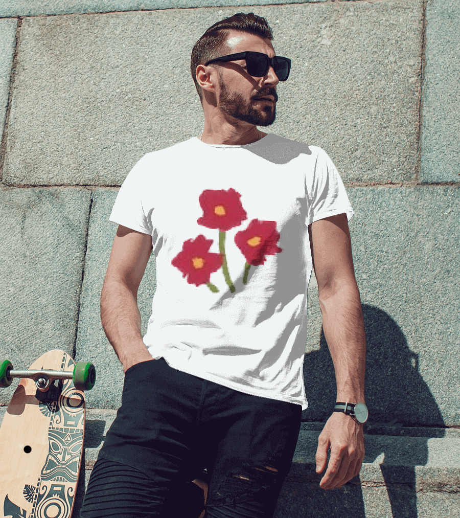 Ellie Holcomb Flowers For No Reason Red Poppies T-Shirt