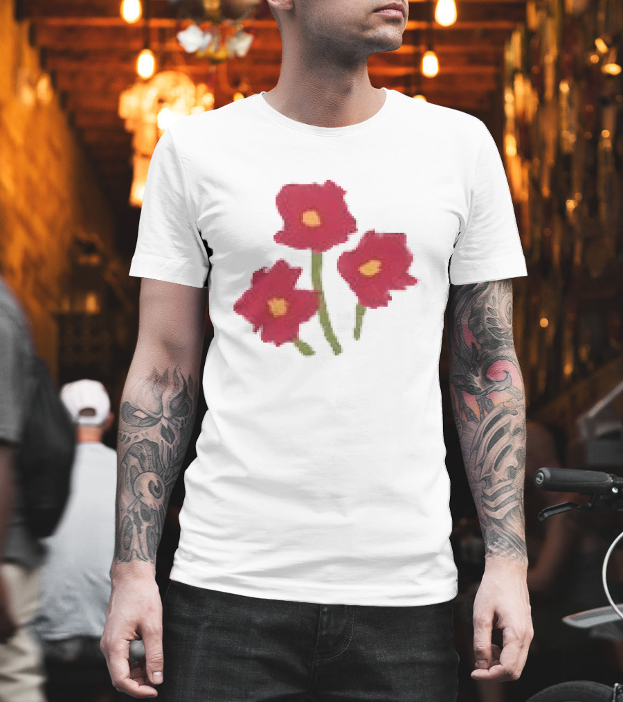 Ellie Holcomb Flowers For No Reason Red Poppies T-Shirt
