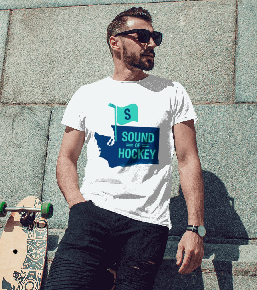 Seattle Kraken Sound Of Hockey State Flag S T-Shirt