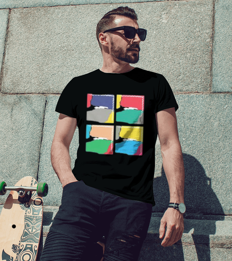 Genesis Abacab 45th Anniversary Multicolor Blocks T-Shirt