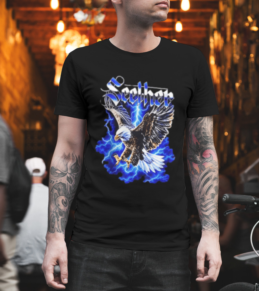 Seether Eagle Lightning Alternative Metal Band T-Shirt