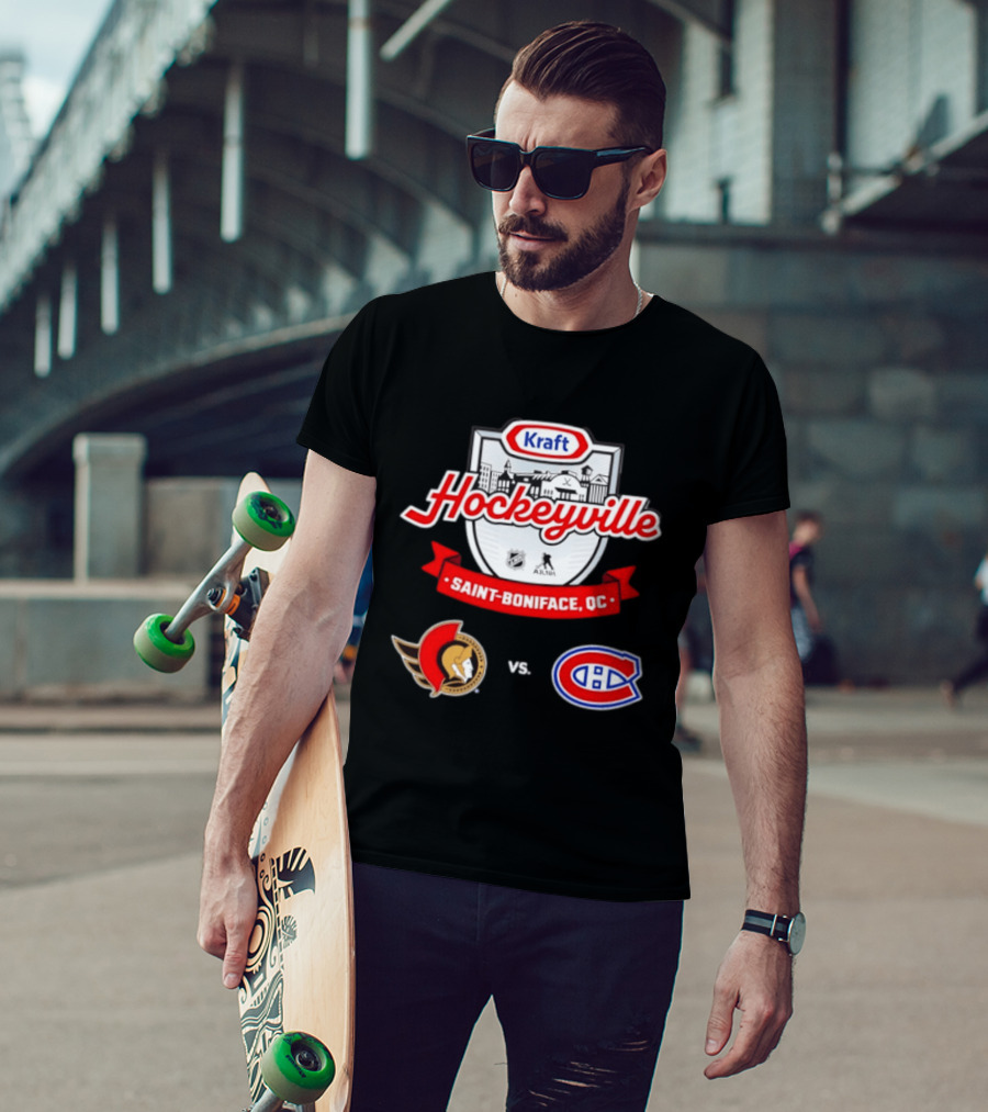 Kraft Hockeyville Saint Boniface QC Ottawa Senators Vs Montreal Canadiens NHL AHL Matchup T-Shirt