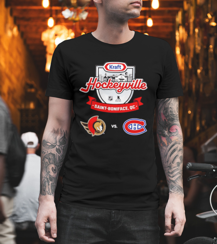 Kraft Hockeyville Saint Boniface QC Ottawa Senators Vs Montreal Canadiens NHL AHL Matchup T-Shirt
