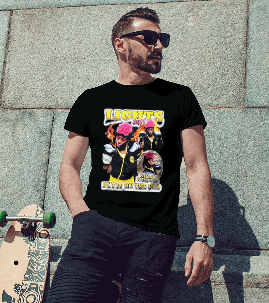 Laquanda Lights Out Night Night Put It On The Flo Boxing Gloves T-Shirt
