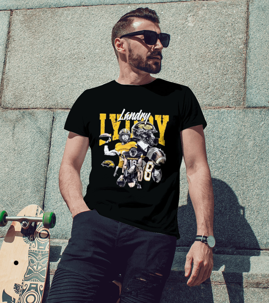 Landry Lyddy Southern Miss Golden Eagles NCAA Football Collage T-Shirt