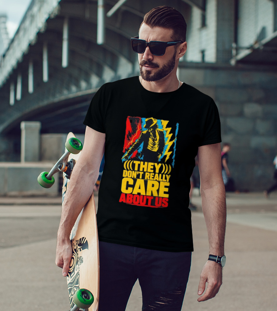 They Don't Really Care About Us Michael Jackson Iconic Pose Lightning T-Shirt
