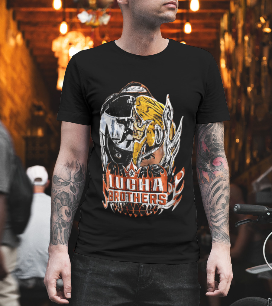 Lucha Brothers WWE Big Head Mask T-Shirt