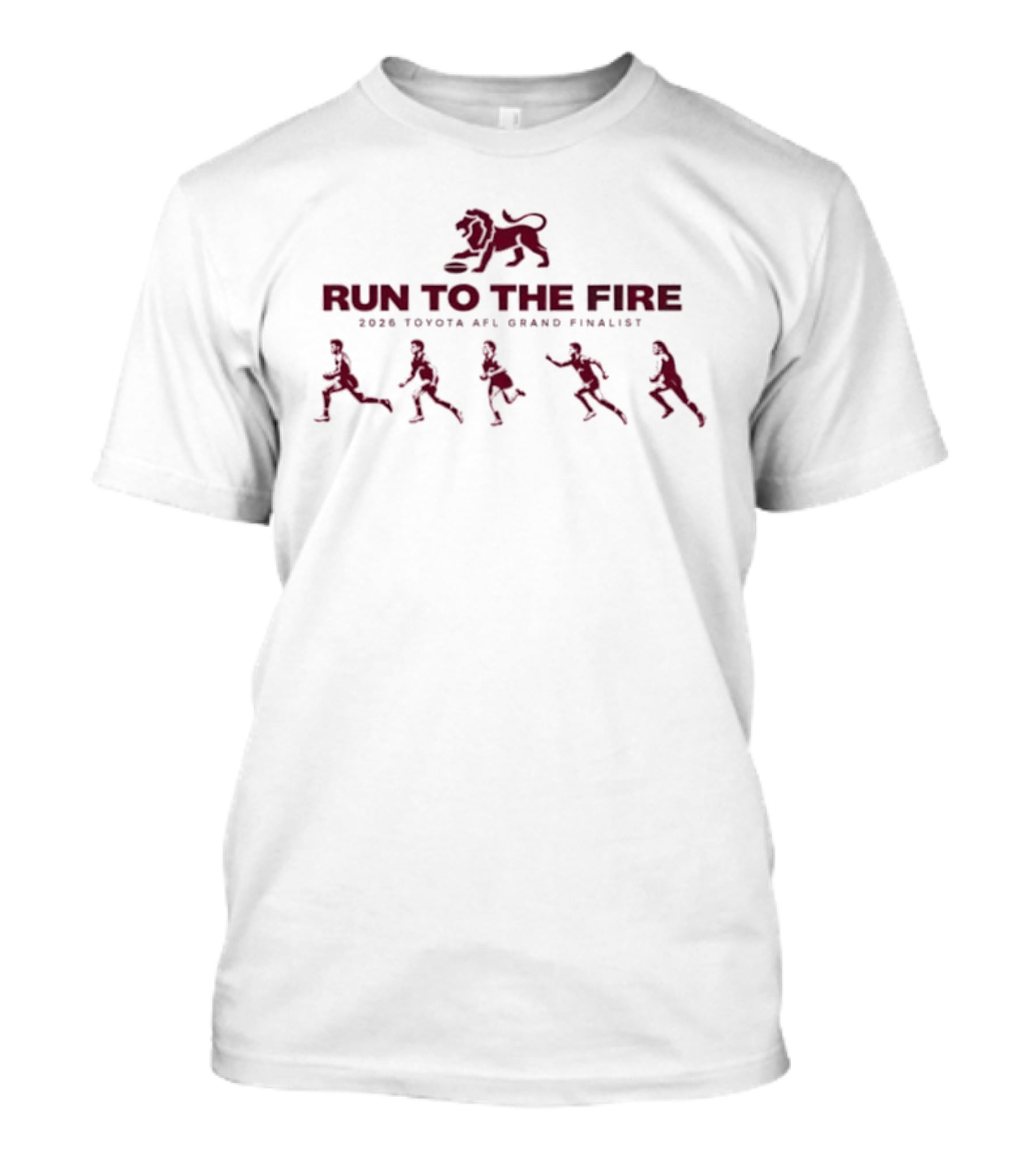 Brisbane Lions Run To The Fire 2026 Toyota AFL Grand Finalist T-Shirt
