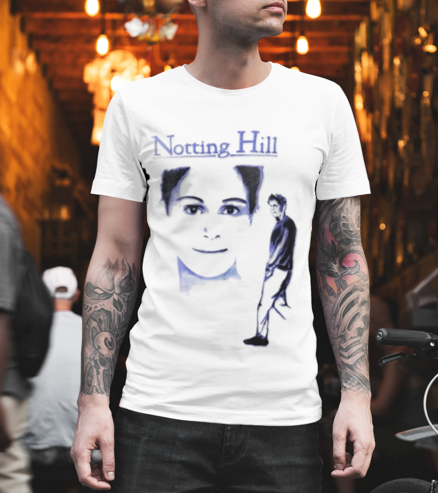 Notting Hill 1999 Blue Man Woman Movie T-Shirt