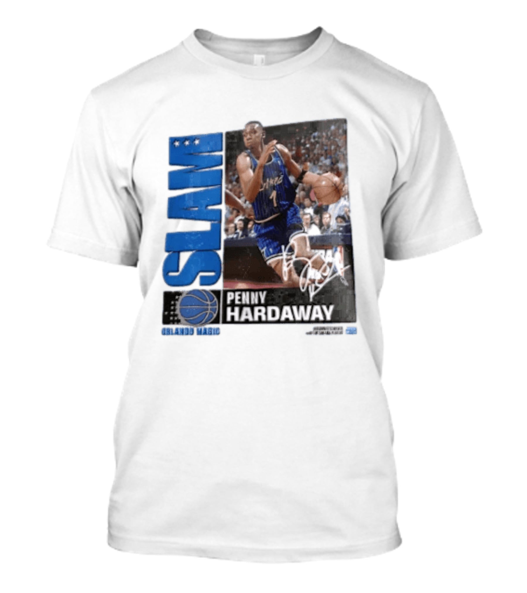 SLAM Top 500 Penny Hardaway Basketball Orlando Magic Jersey T-Shirt