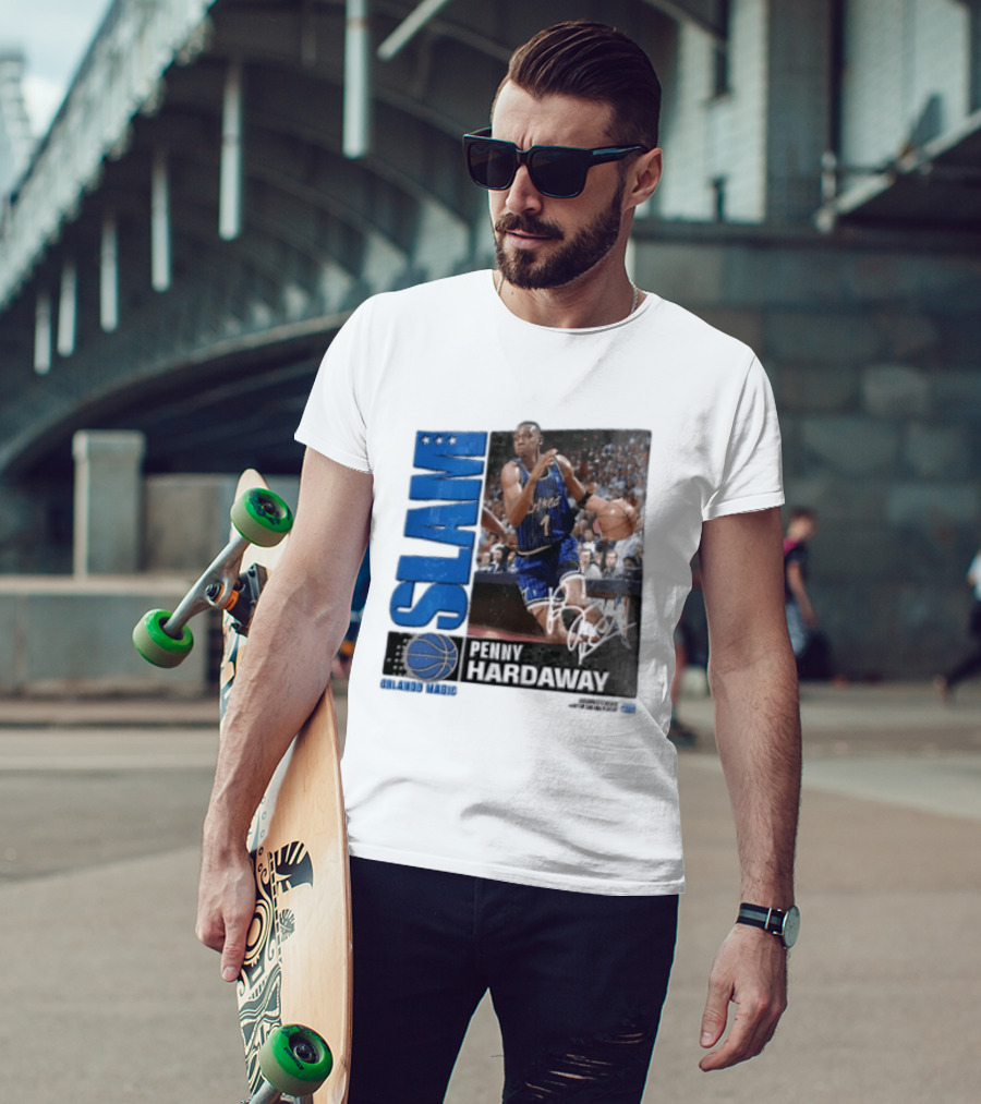 SLAM Top 500 Penny Hardaway Basketball Orlando Magic Jersey T-Shirt