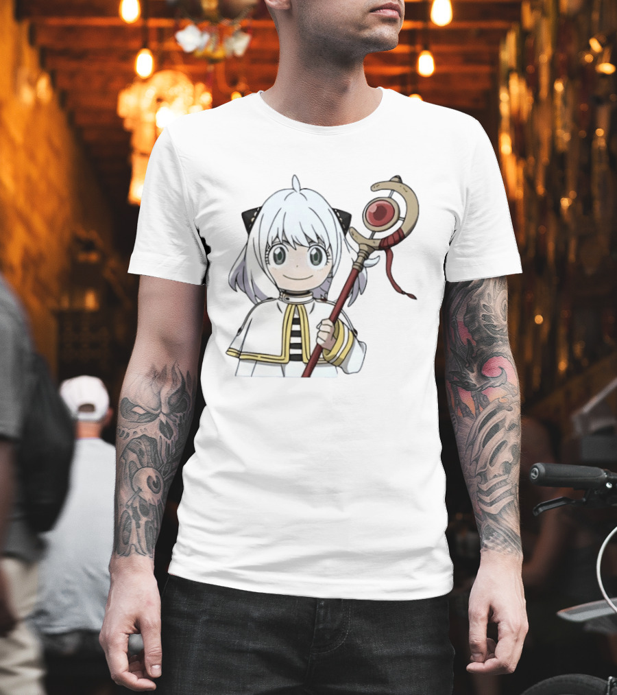 Spy X Family X Frieren Beyond Journey's End Anya Slayer Crossover Anime T-Shirt