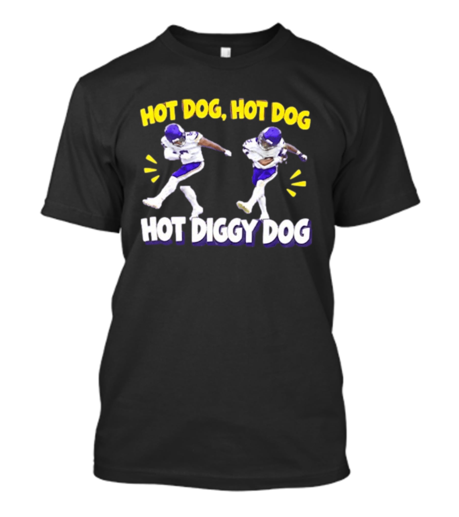 Hot Dog Hot Dog Hot Diggity Dog Minnesota Vikings Player Dance Celebration T-Shirt