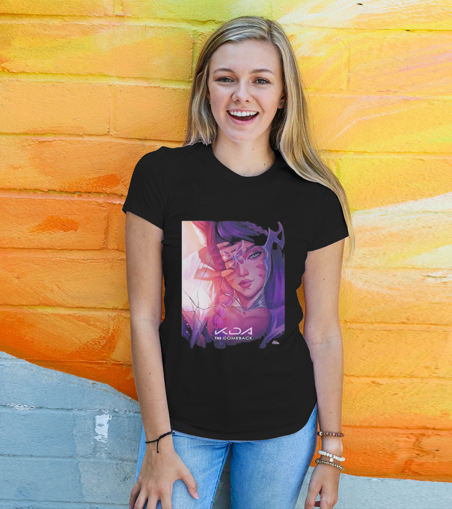 Ahri KDA The Comeback Arcane League Of Legends By Nikkotari T-Shirt