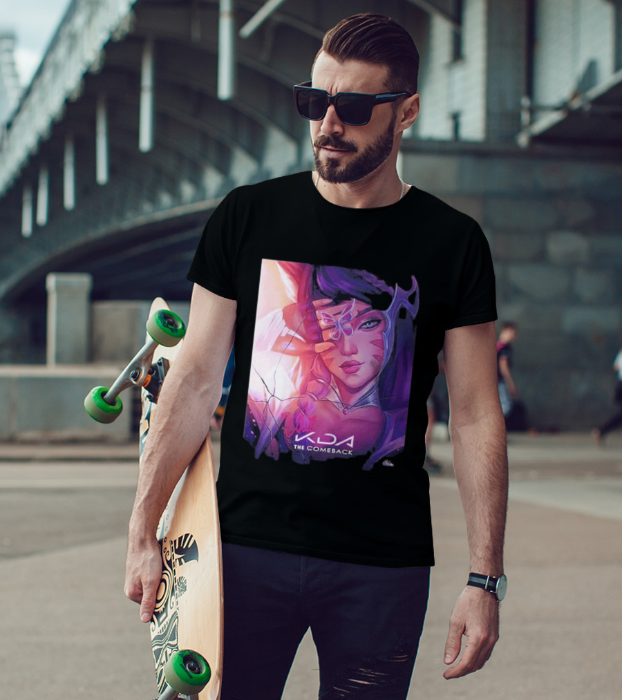 Ahri KDA The Comeback Arcane League Of Legends By Nikkotari T-Shirt