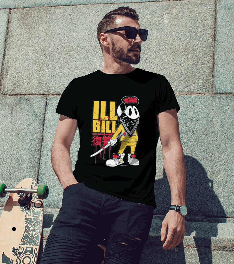 Ill Bill Redrat Illicit Drippy Character With Red And Yellow Details T-Shirt