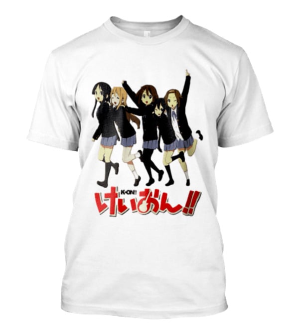 K On Five Anime Girls Jumping Together T-Shirt