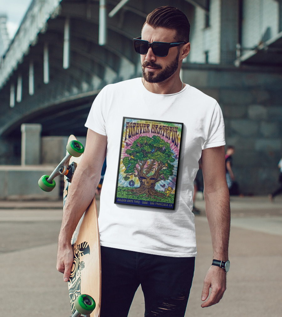 Forever Grateful Rainbow Tree Golden Gate Park 2026 San Francisco T-Shirt