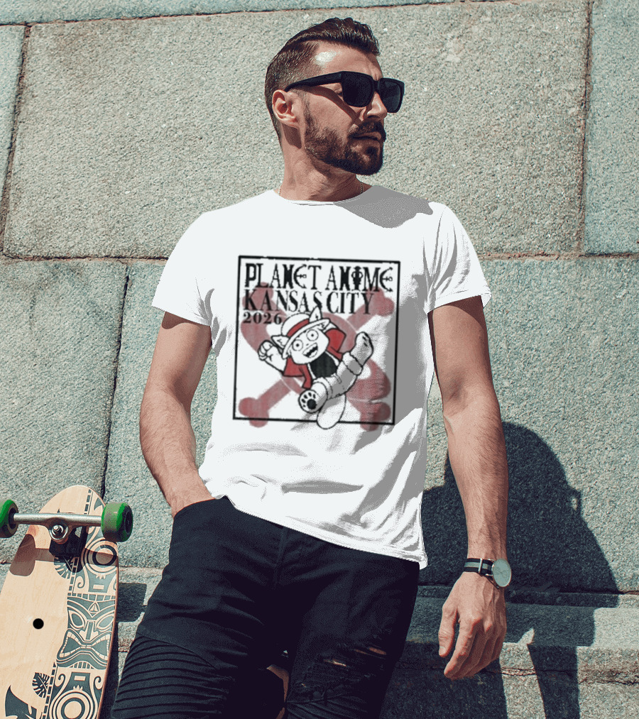 Planet Anime Kansas City 2026 Pirate Panda T-Shirt