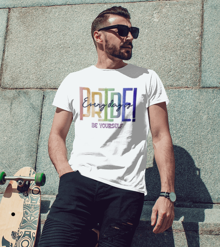 Pride Rainbow Every Day Is BE Yourself T-Shirt